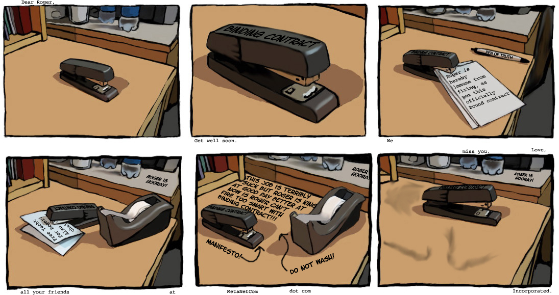 the genius of alison's comic is that it also could be used in a dinosaur comics guest week.  check it!