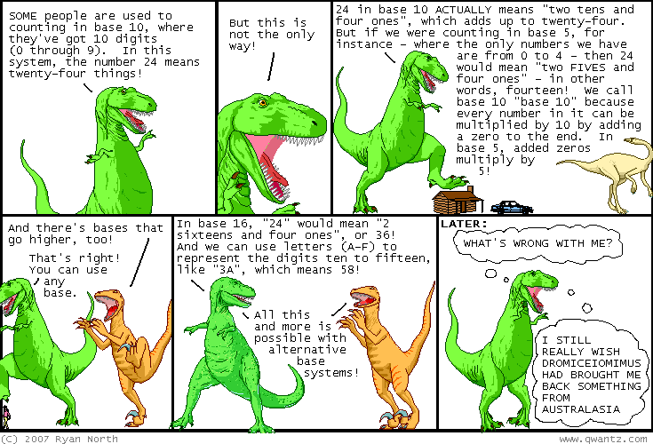 Dinosaur comics garbling it exquisitely
