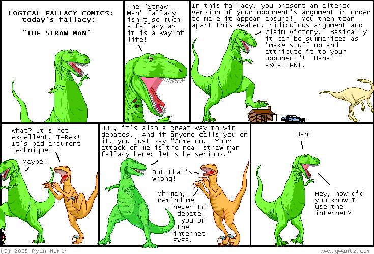 Logical Fallacy Dinosaur Comics
